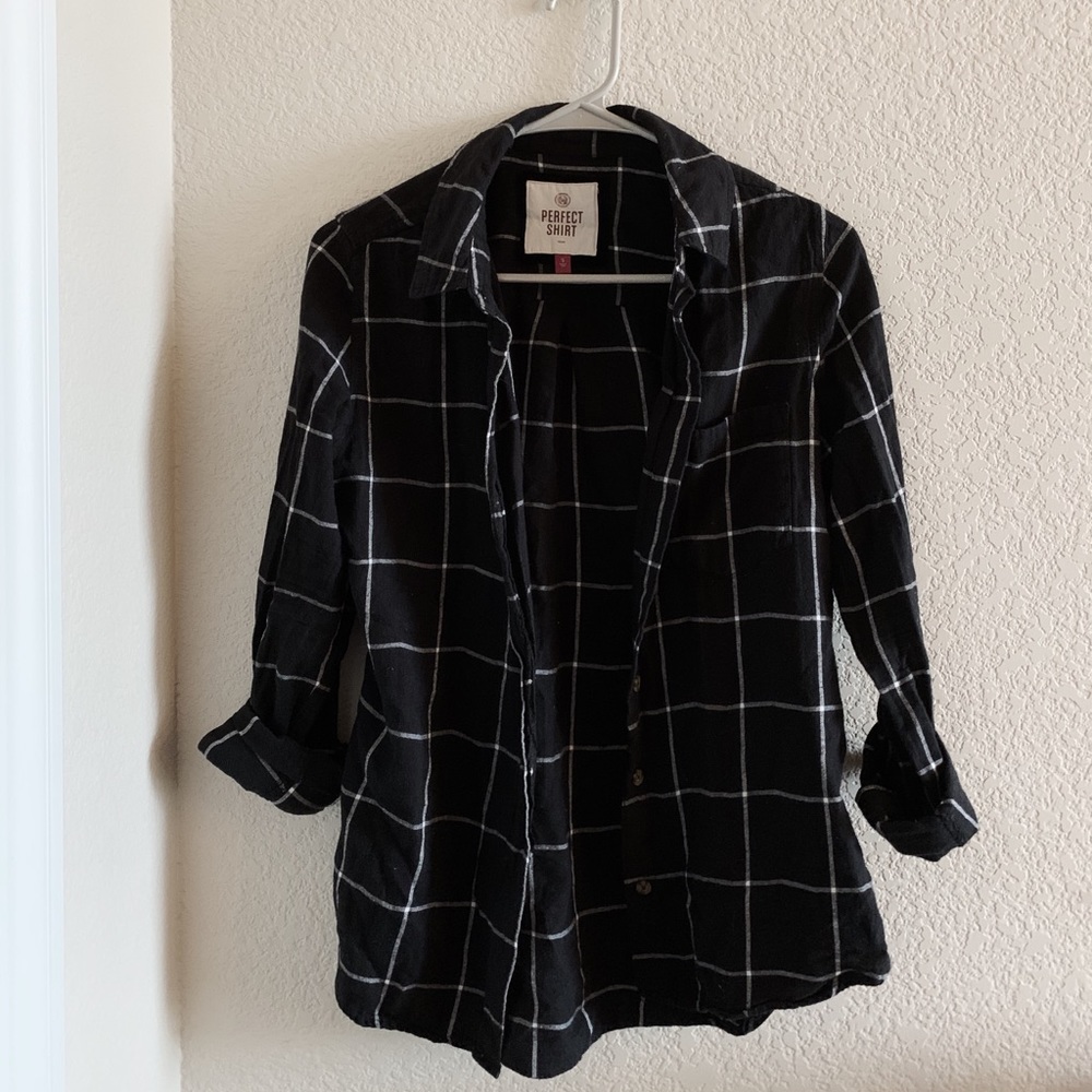Button Up Flannel Top